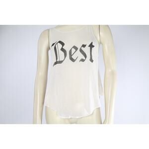 Wildfox Ivory White Tank Top Size S